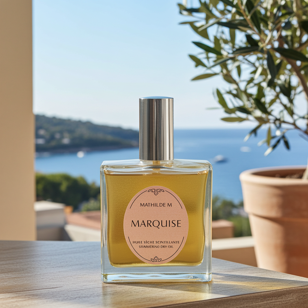 Aceite seco brillante para cuerpo y cabello Marquise